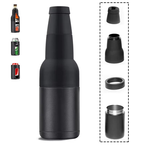 12Oz Stainless Steel Beer Cold Storage Tank with Opener Double Wall Vacuum Insulated Thermos Bottle for Drink Can Mug Cool Cold